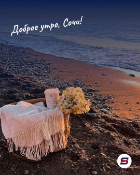 Доброе утро, Сочи!. Просыпаемся с улыбкой, ведь день обещает быть чудесным! Пусть настроение будет таким же ярким, как южное солнце, и таким же спокойным, как море на рассвете