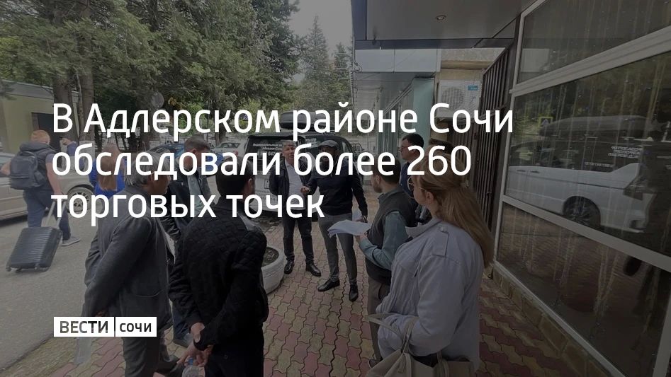 Рабочая группа в Адлерском проверила торговые точки и выявила нарушения