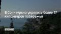 Более 17 километров береговой полосы Сочи требуют укрепления, рассказал мэр города Андрей Прошунин на ежегодной пресс-конференции 18 июля