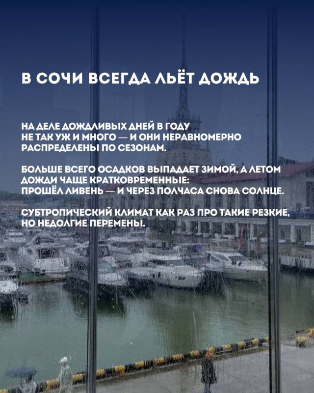 Мифы о сочинской погоде: что правда, а что просто городская легенда Мифы о сочинской погоде: что правда, а что просто городская легенда
