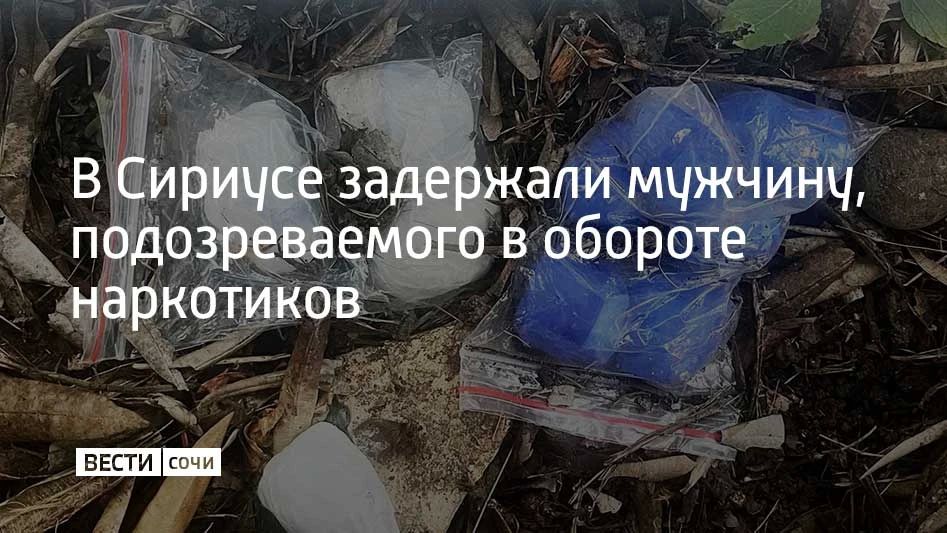 В Сириусе полицейские задержали 37-летнего уроженца Ярославской области по подозрению в незаконном обороте наркотиков