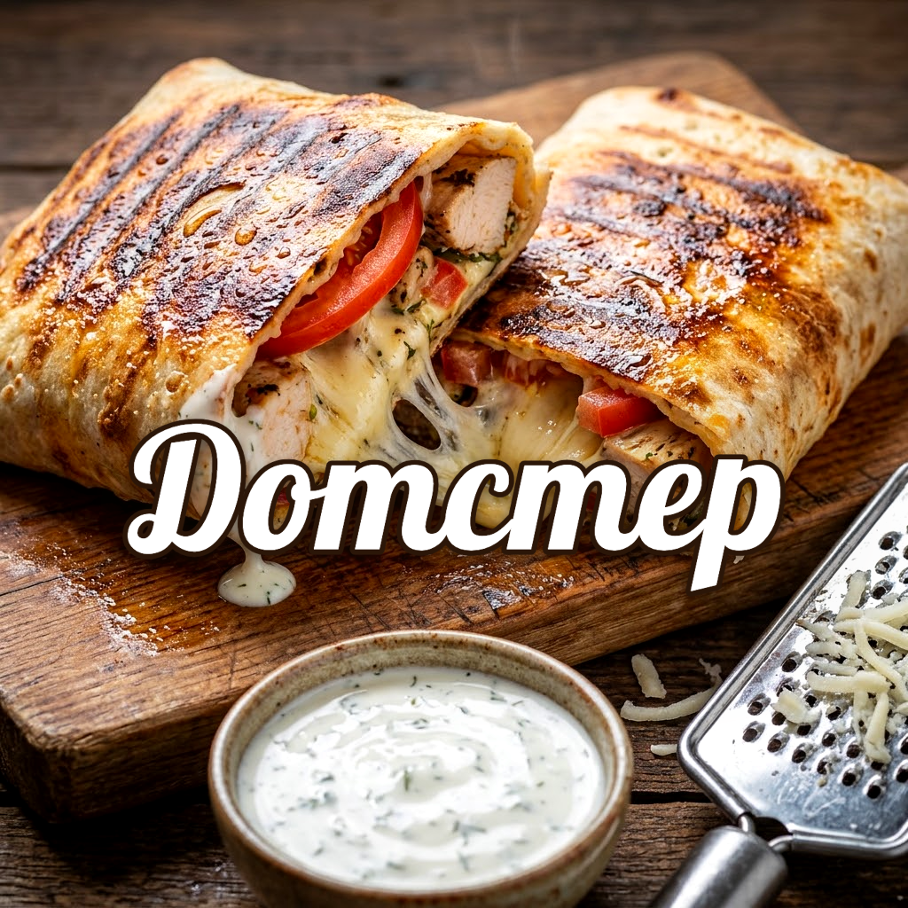 Дотстер дома за полчаса: горячий ролл с курицей и тянущейся моцареллой